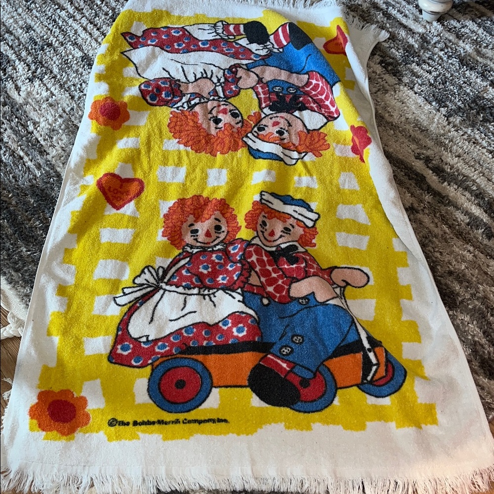 Wamsutta Raggedy Ann Andy Vintage Towel
